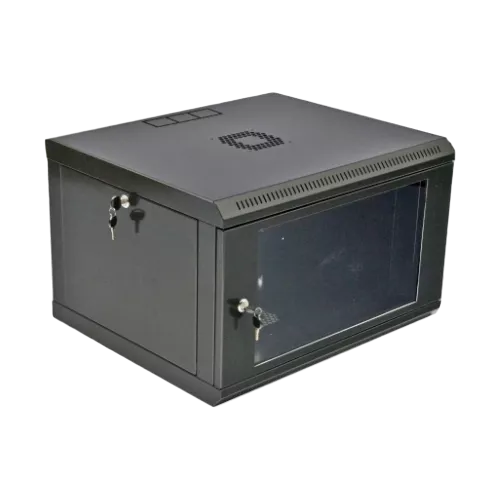 CMS -MGSWL65B Шкаф 19" 6U, 600x500x373мм (Ш*Г*В), эконом, акриловое стекло, черный