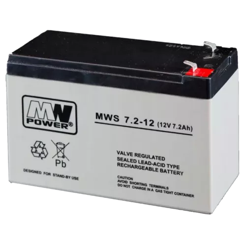 MW Power MWS 7.2-12 (12V 7.2Ah) AGM Акумуляторна батарея