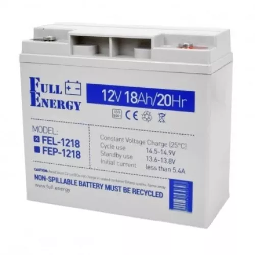 Full Energy FEL-1218 Акумулятор гелевий 12В 18А/год