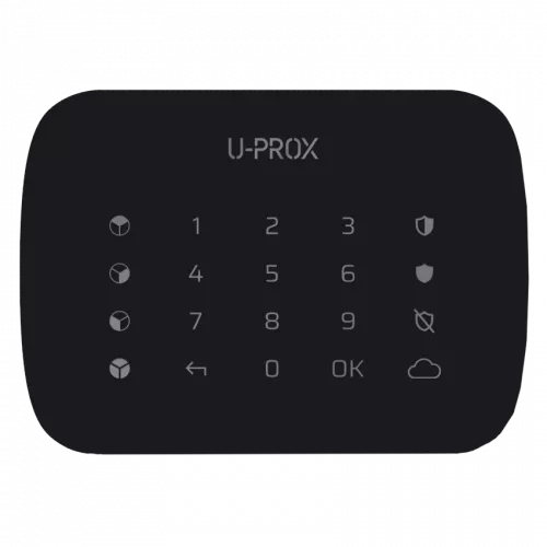 U-Prox U-Prox Keypad G4 Black Беспроводная сенсорная клавиатура для четырех групп