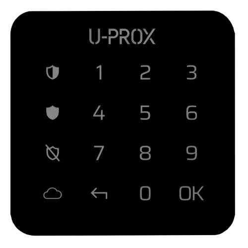 U-Prox U-Prox Keypad G1 Black Бездротова сенсорна клавіатура для однієї групи