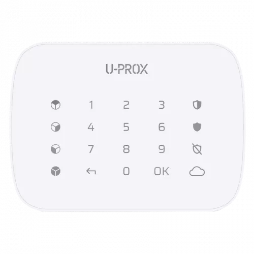 U-Prox U-Prox Keypad G4 White Беспроводная сенсорная клавиатура для четырех групп