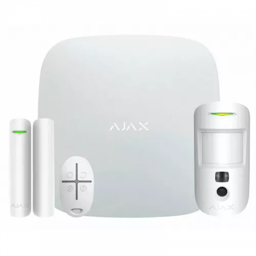 Ajax StarterKit Cam (8EU)  white комплект охоронної сигналізації