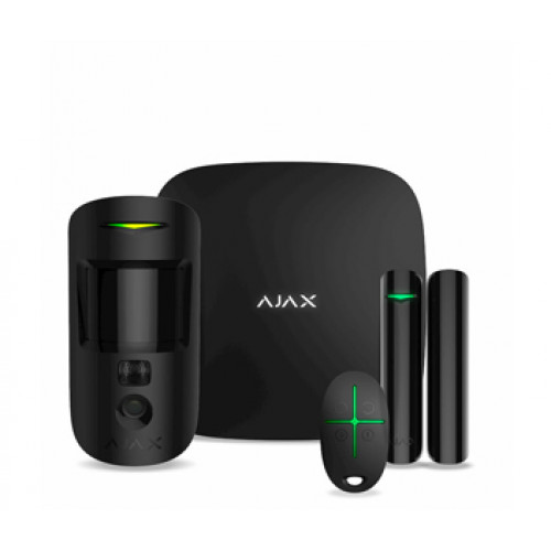 Ajax StarterKit Cam Plus (чёрный) Комплект охоронної сигналізації