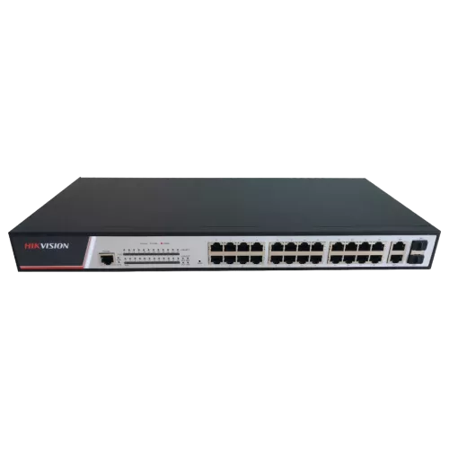 Hikvision DS-3E2326P керований комутатор PoE з 24 портами Fast Ethernet
