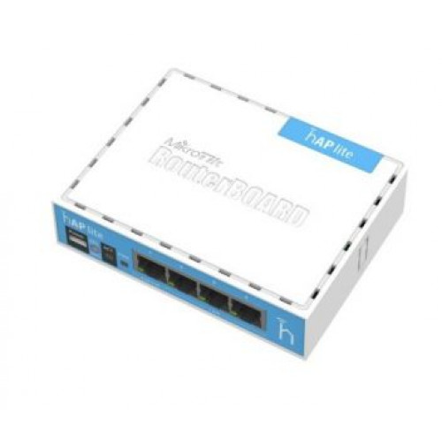 MikroTik hAP lite (RB941-2nD) 2.4GHz Wi-Fi точка доступа с 4-портами Ethernet для домашнего использования