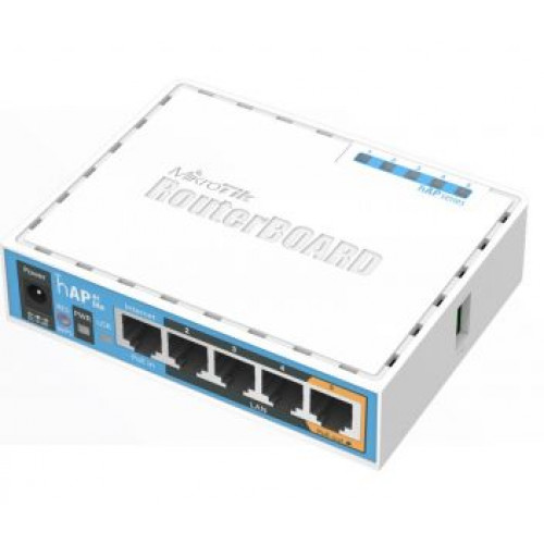 Mikrotik hAP (RB951Ui-2nD) 2.4GHz Wi-Fi точка доступу з 5-портами Ethernet для домашнього використання