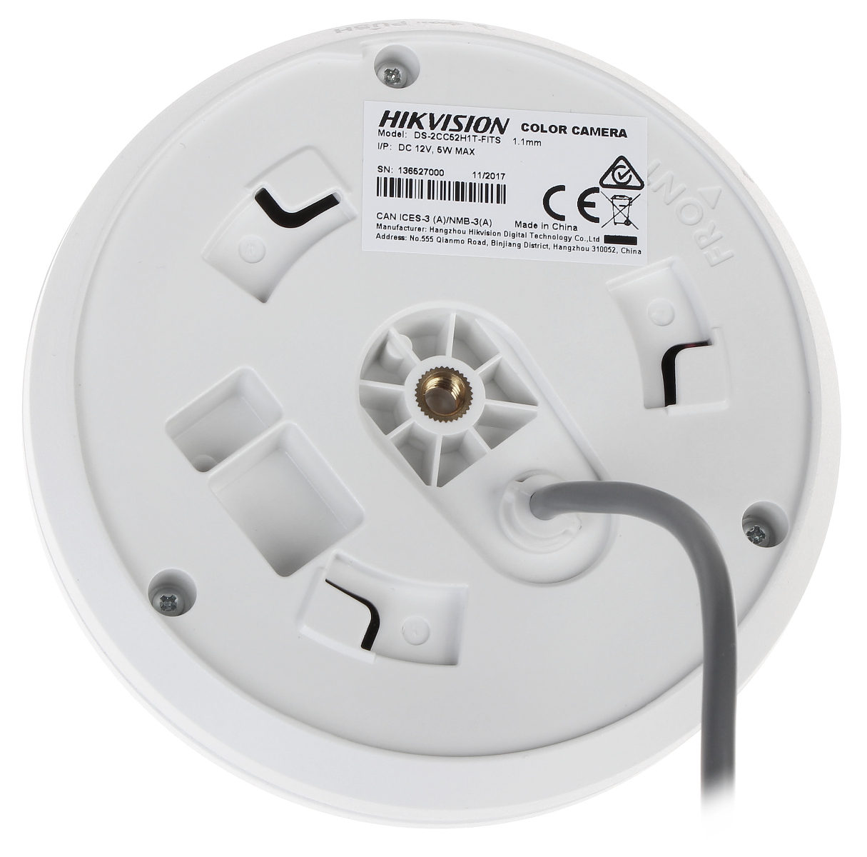Hikvision DS-2CC52H1T-FITS (1.1 мм) 5.0 Мп Turbo HD видеокамера