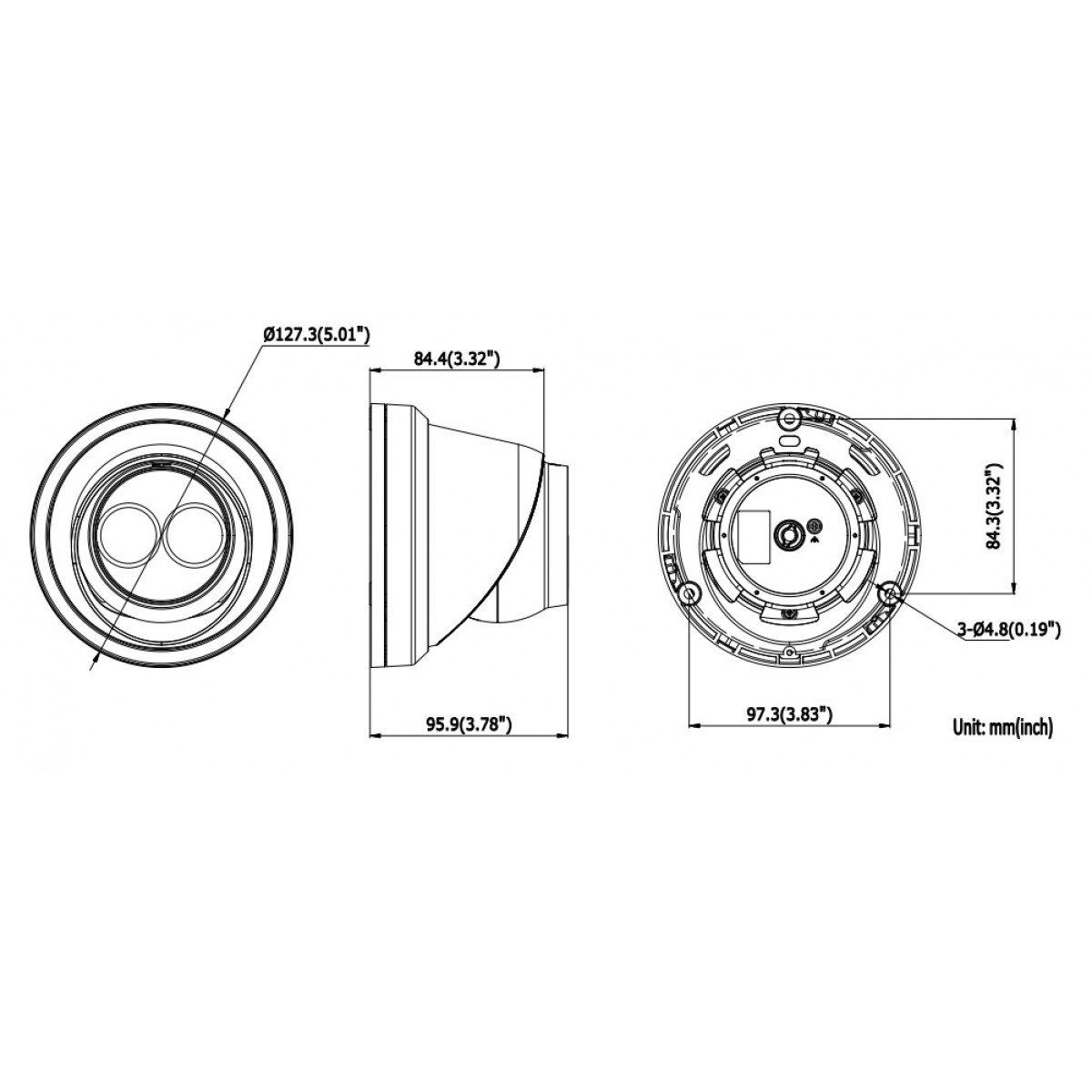 Hikvision DS-2CD2383G0-I (2.8 мм) 8 Мп IP відеокамера  c детектором осіб і Smart функціями