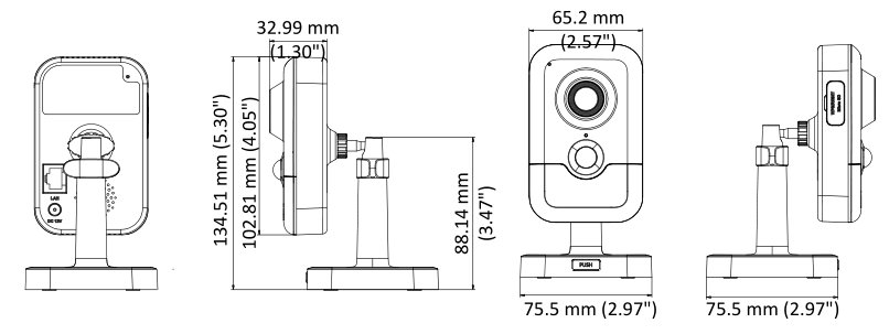 Hikvision DS-2CD2443G0-I (2.8 мм) 4 Мп IP видеокамера