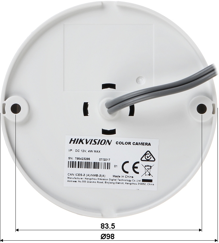 Hikvision DS-2CE56D0T-IRMMF (3.6 мм) 2 Мп Turbo HD видеокамера