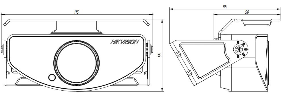 Hikvision DS-2CS58C0T-ITR (2.1 мм) 1.0 Мп HDTVI камера з ІЧ підсвічуванням