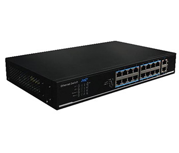 Utepo UTP1218-PSB150 16-портовий 100M PoE+ 2 порта 1000M RJ45