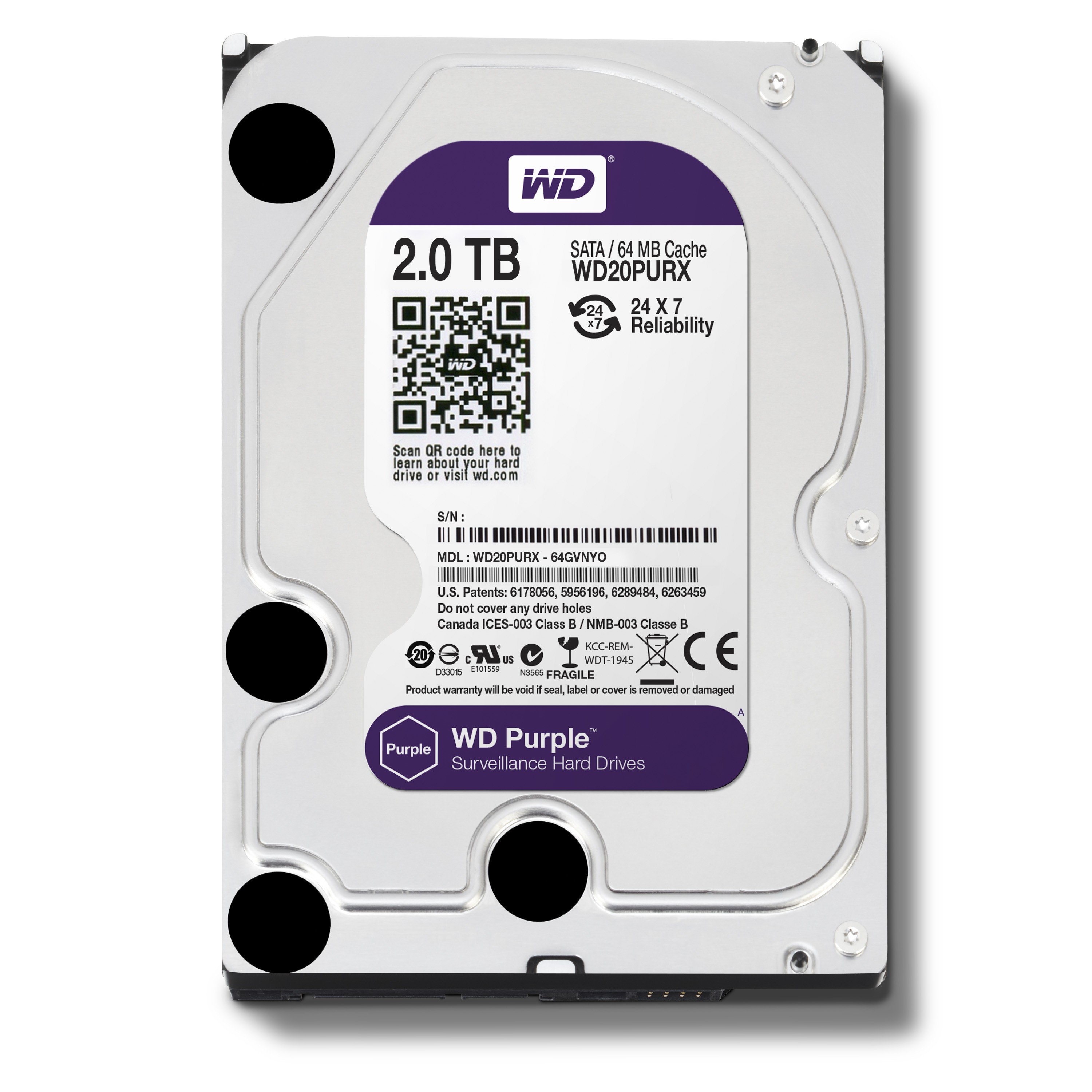 Western Digital WD20PURX Жесткий диск 2Тб