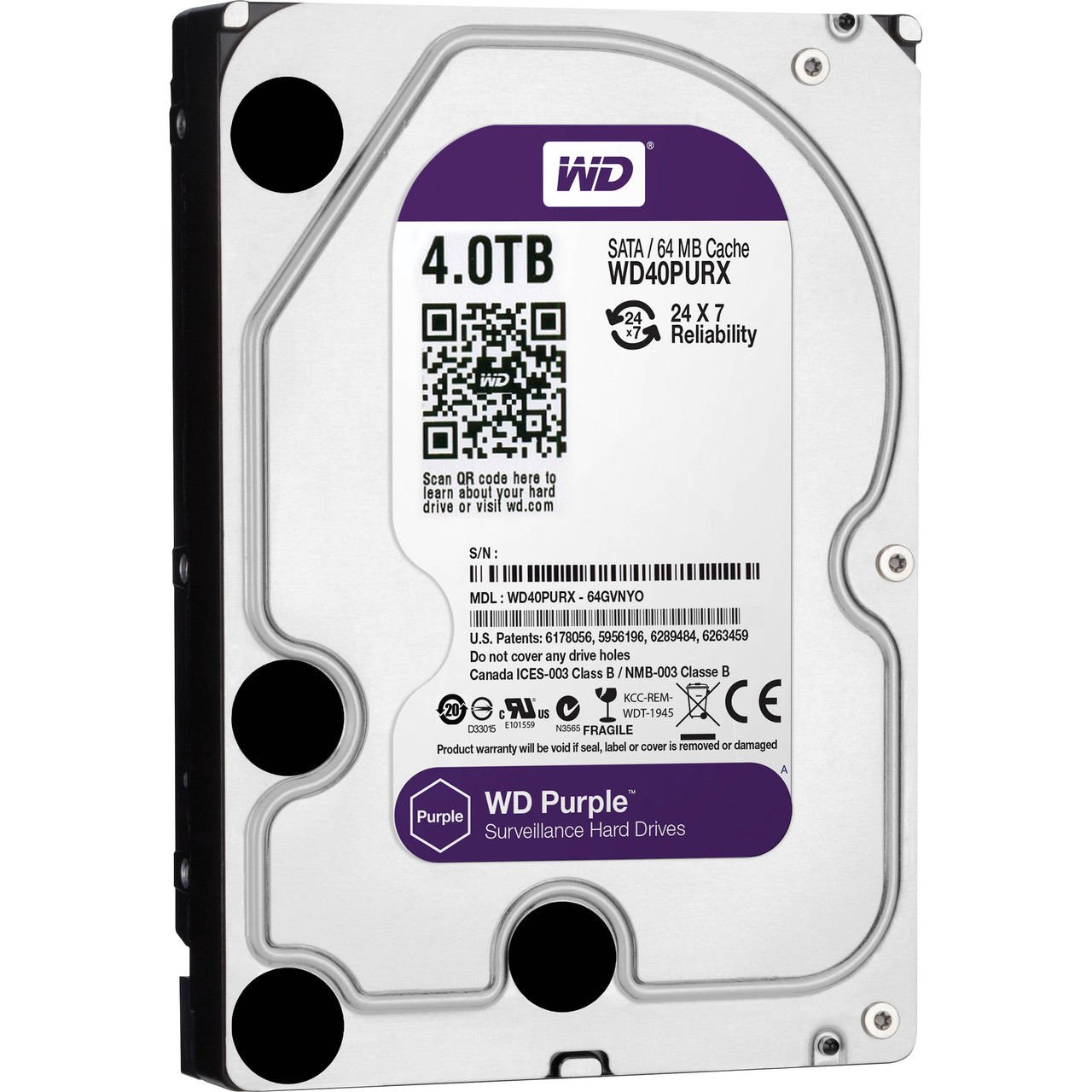 Western Digital WD40PURX Жорсткий диск 4ТБ
